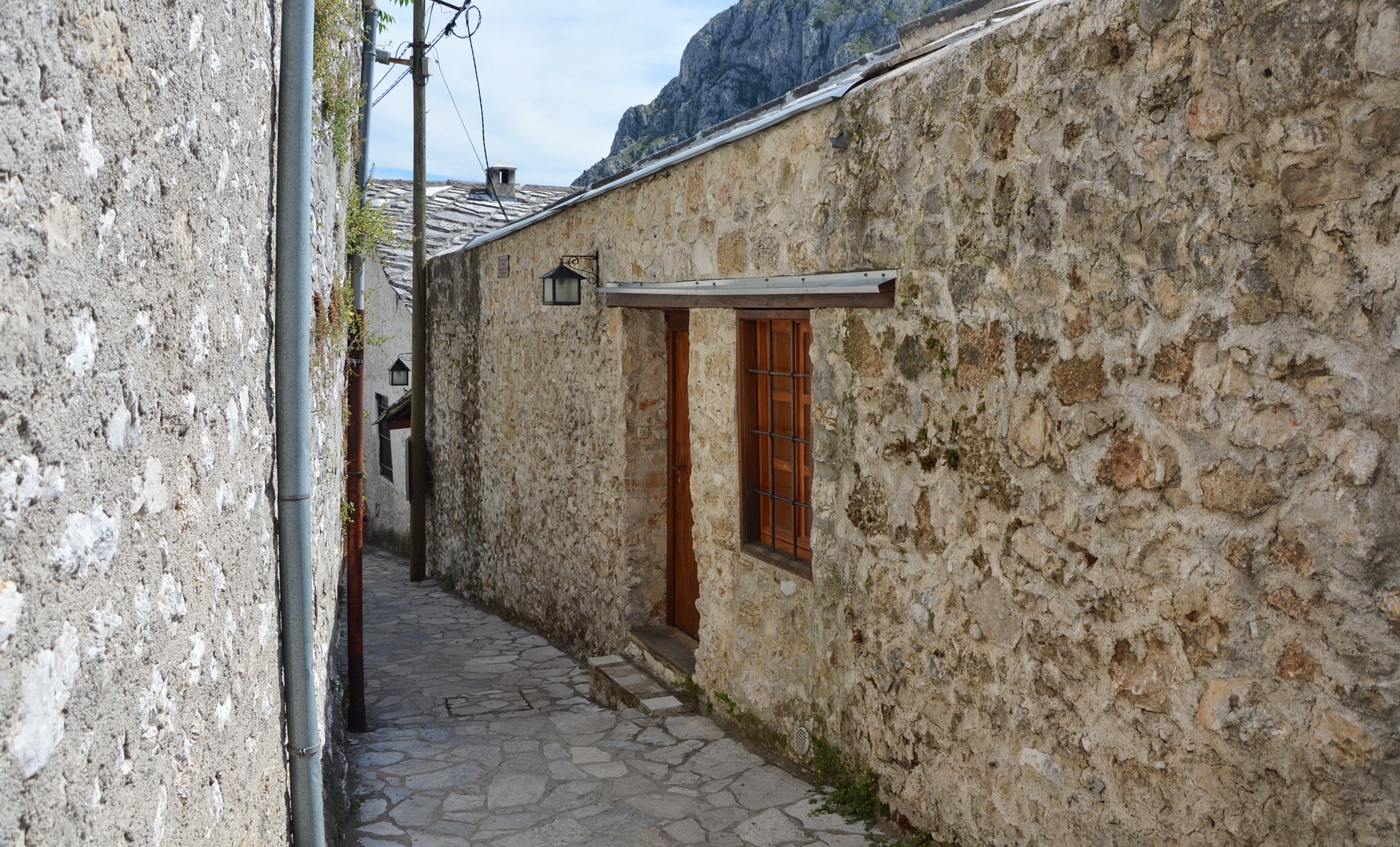 In the narrow streets of Mostar