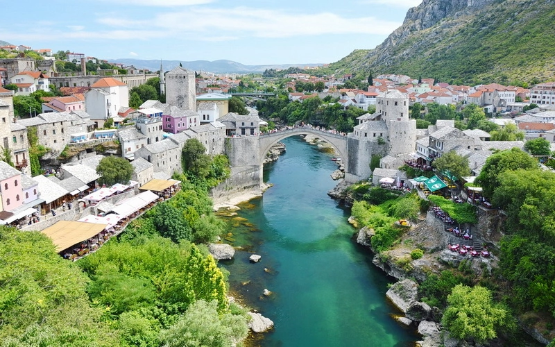 Around The World Heritage Bridge In Mostar