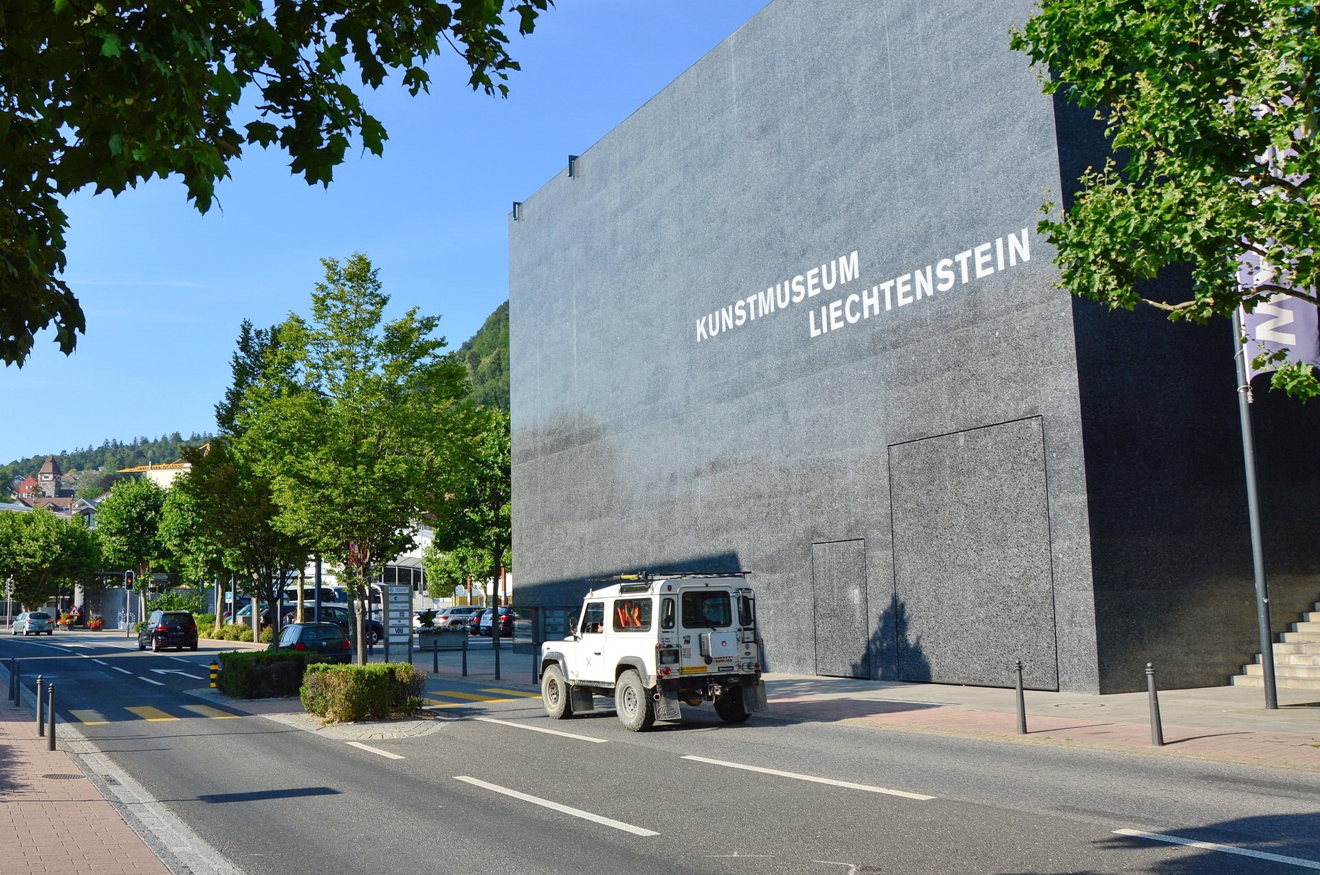 Liechtenstein Museum of Fine Arts, looking from Aeulestrasse