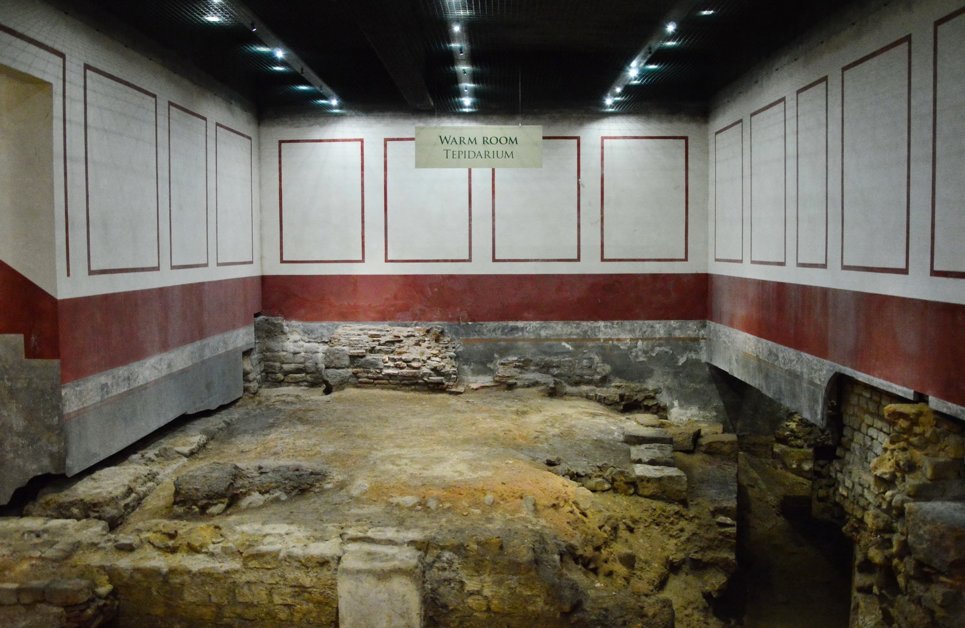 Warm Room inside the Roman Baths