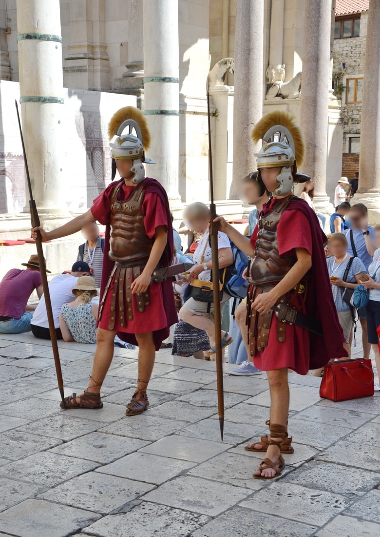 Guards at Peristil Square