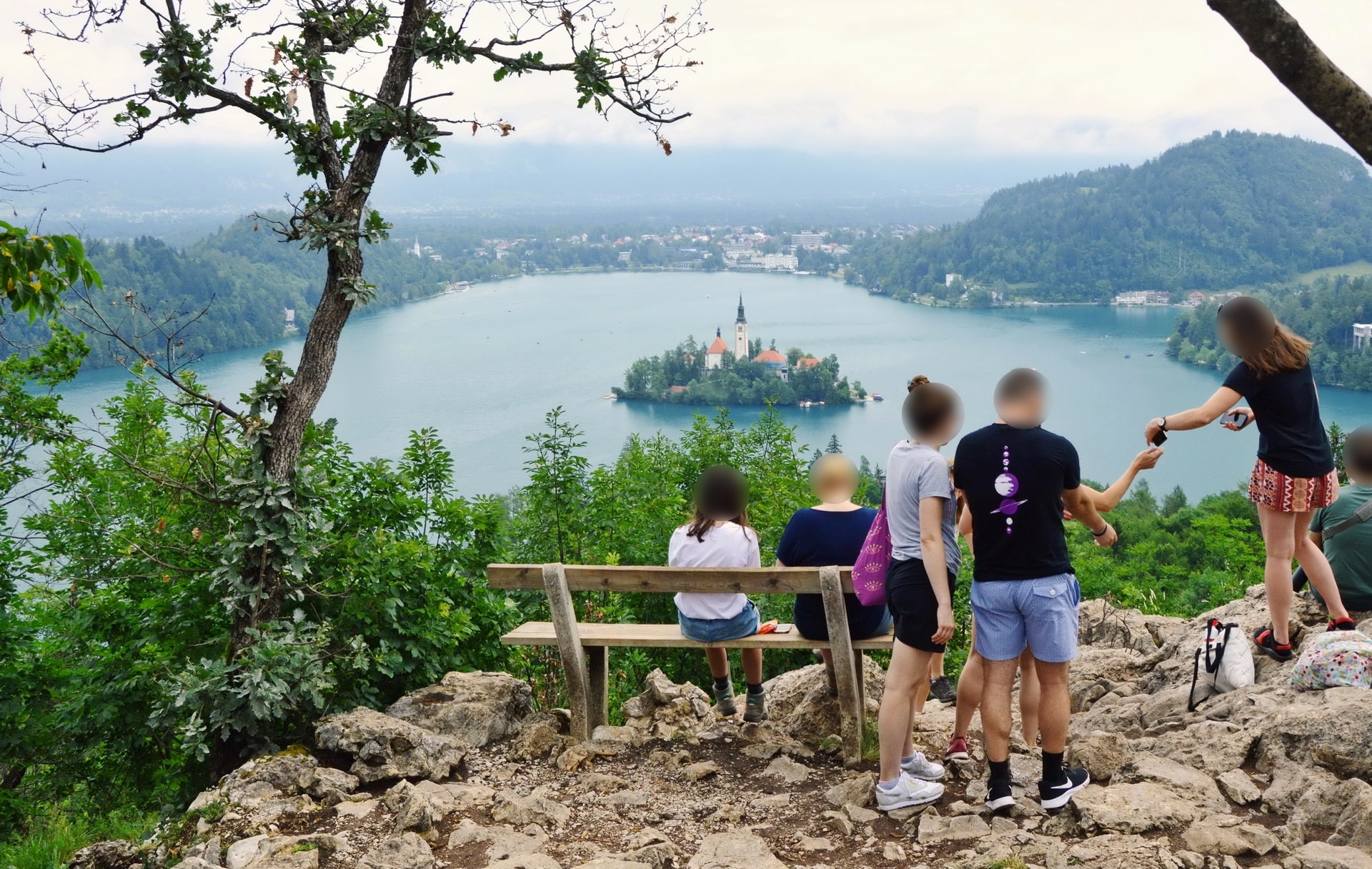 Ojstrica viewpoint above Lake Bled