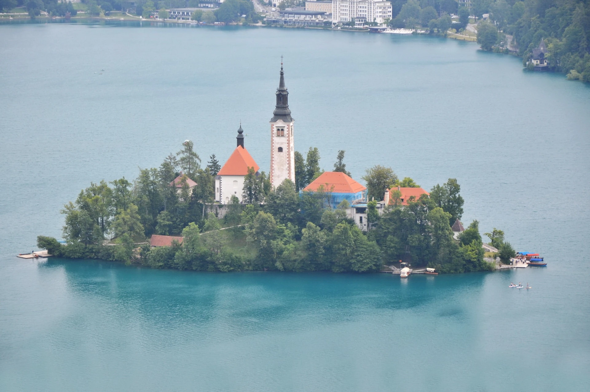Bled Island, looking from the Ojstrica viewpoint
