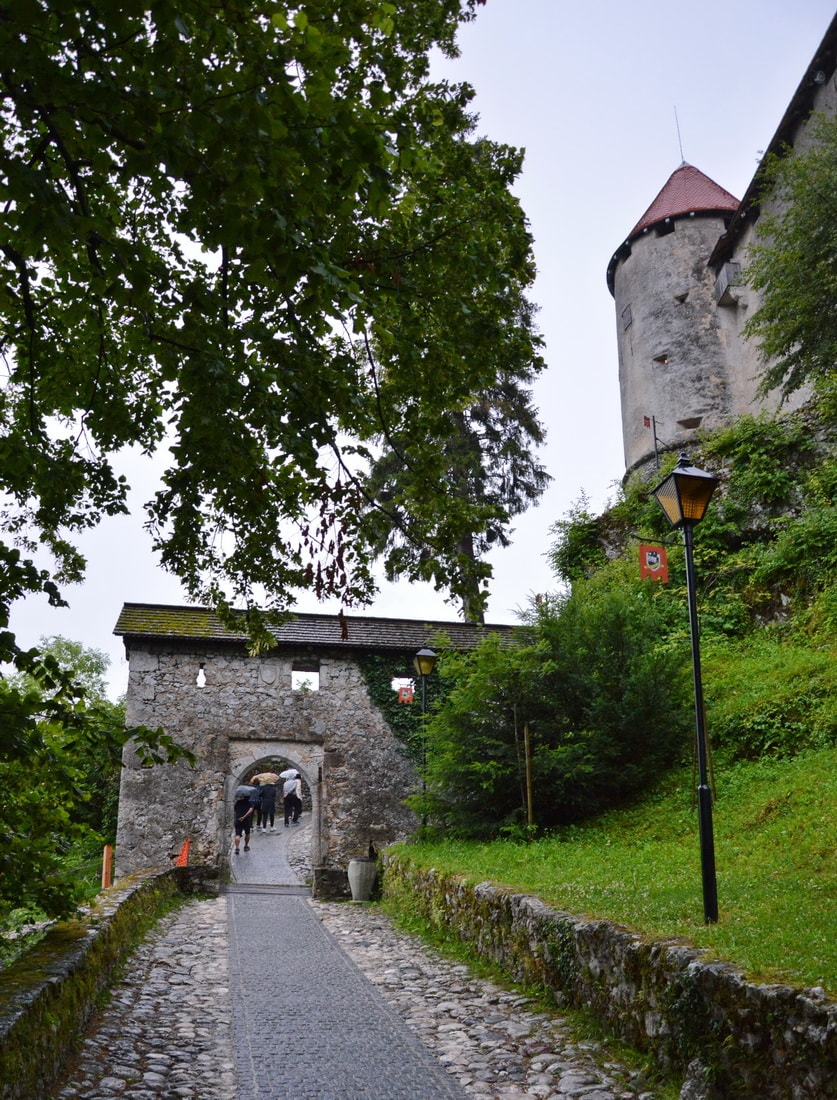 Climbing towards the Bled Castle