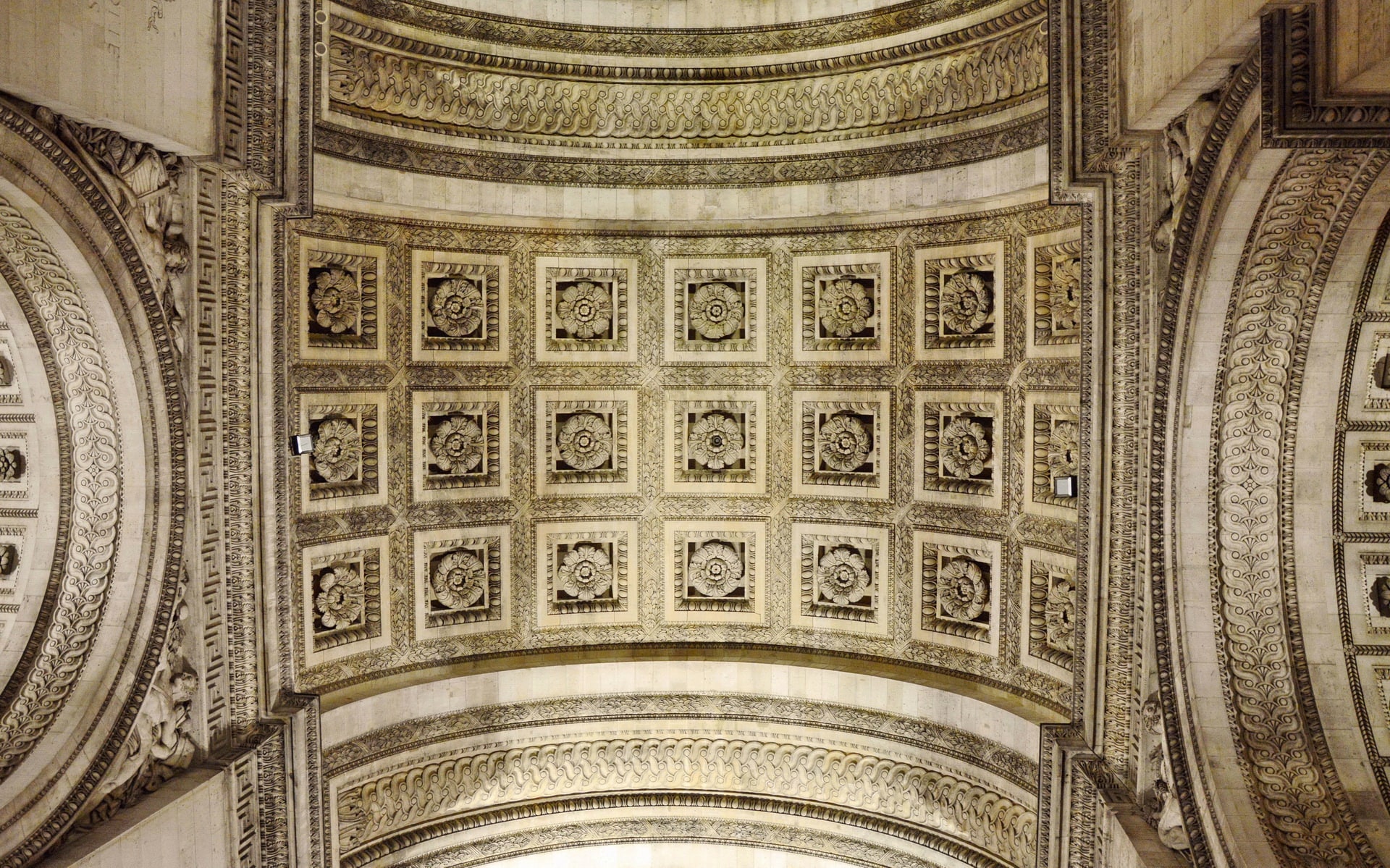 Under the Arc de Triomphe