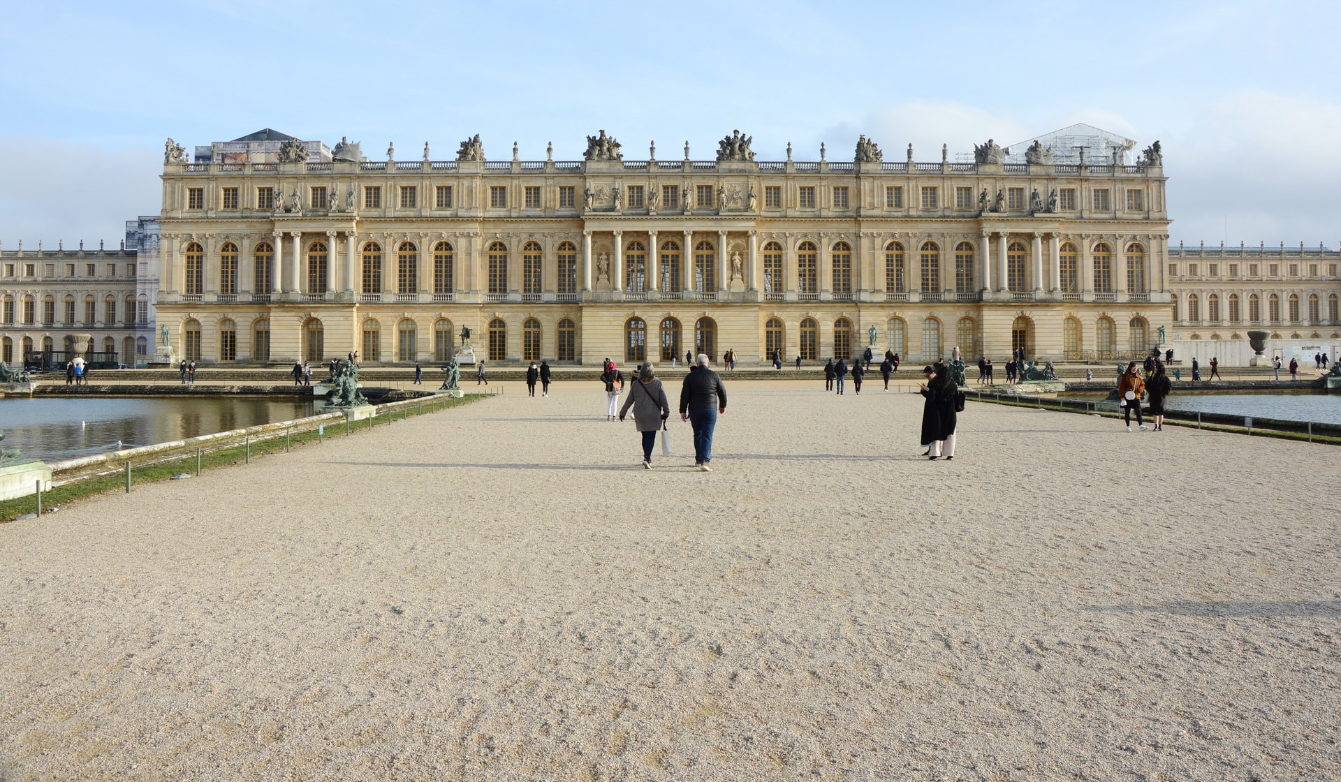 The Palace of Versailles, looking from its gardens