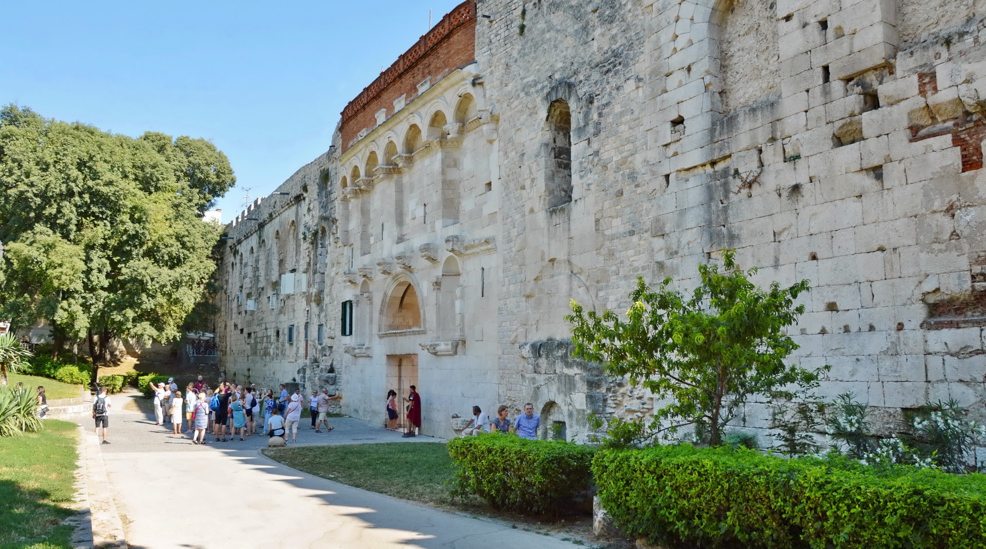 City Wall surrounding the historical centre of Split