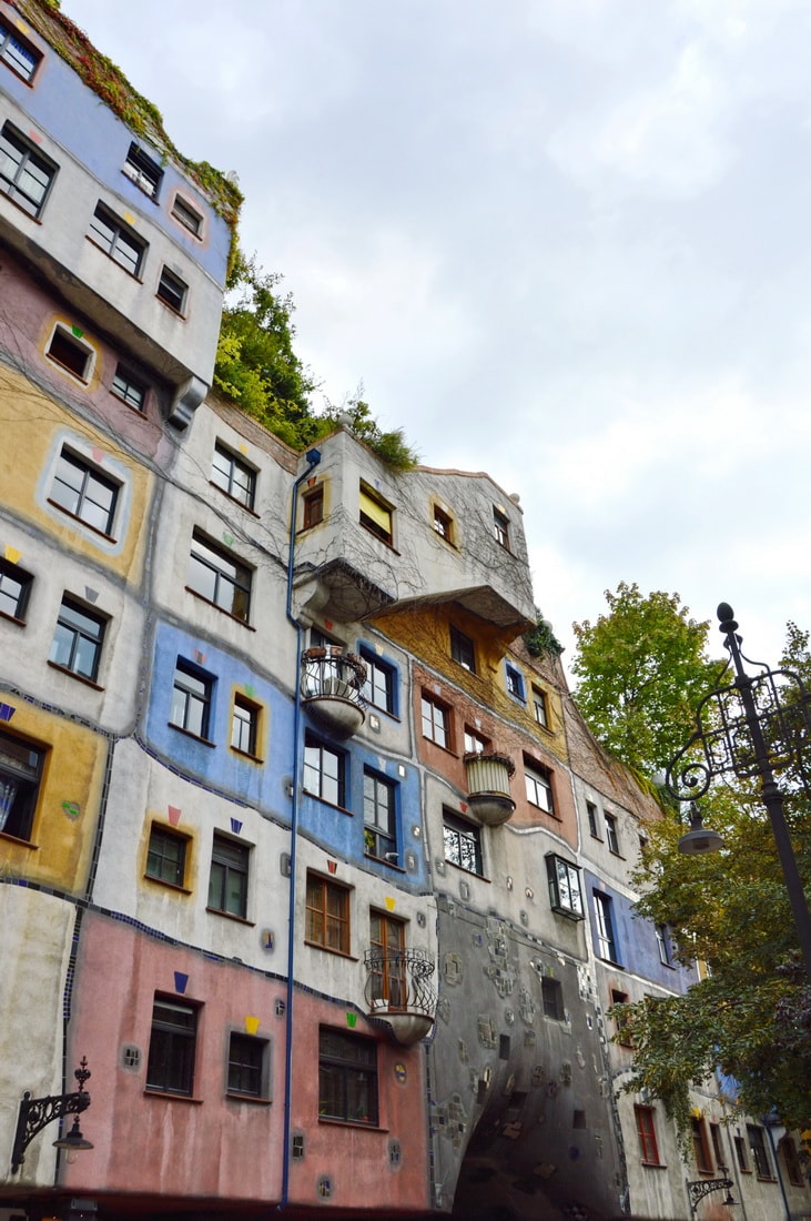 Hundertwasser House, looking from the Hundertwasser Village