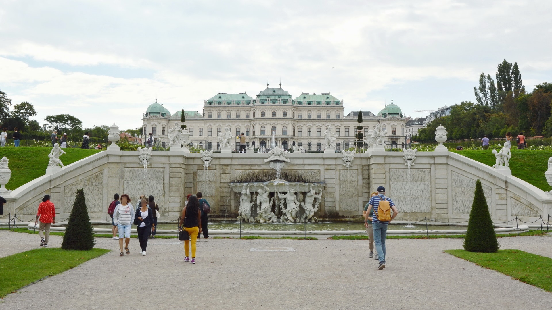 View of the Upper Belvedere from palace gardens