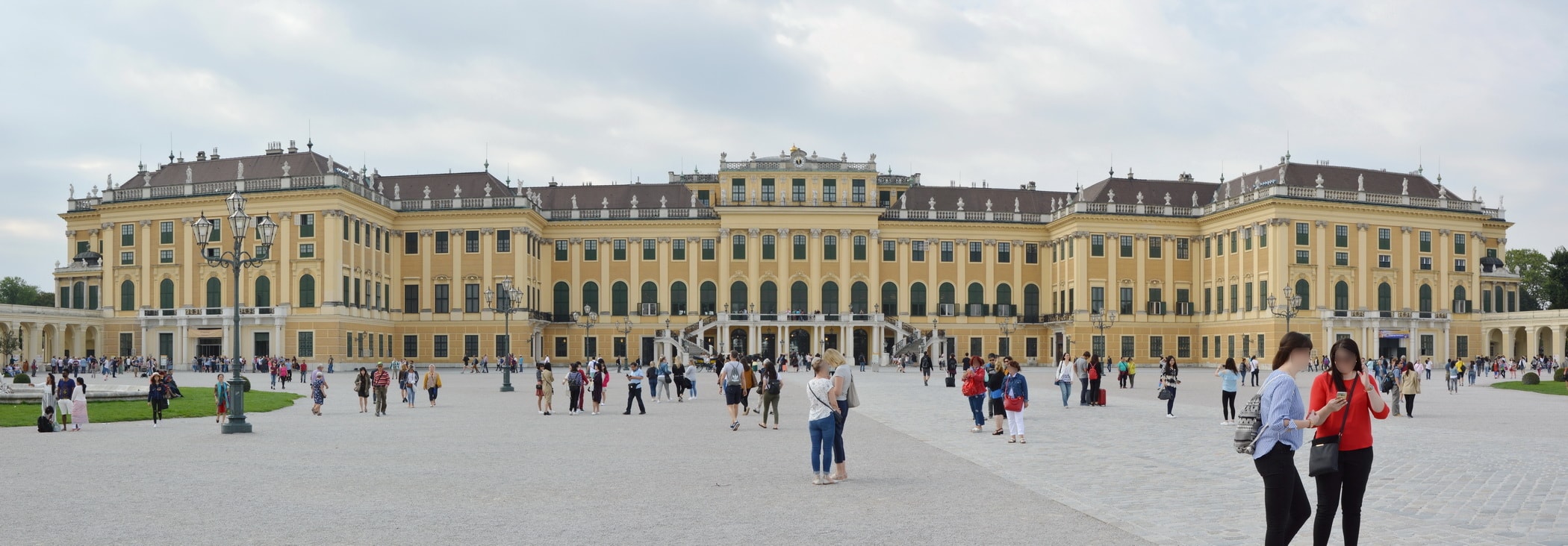 In the courtyard of the Schönbrunn Palace