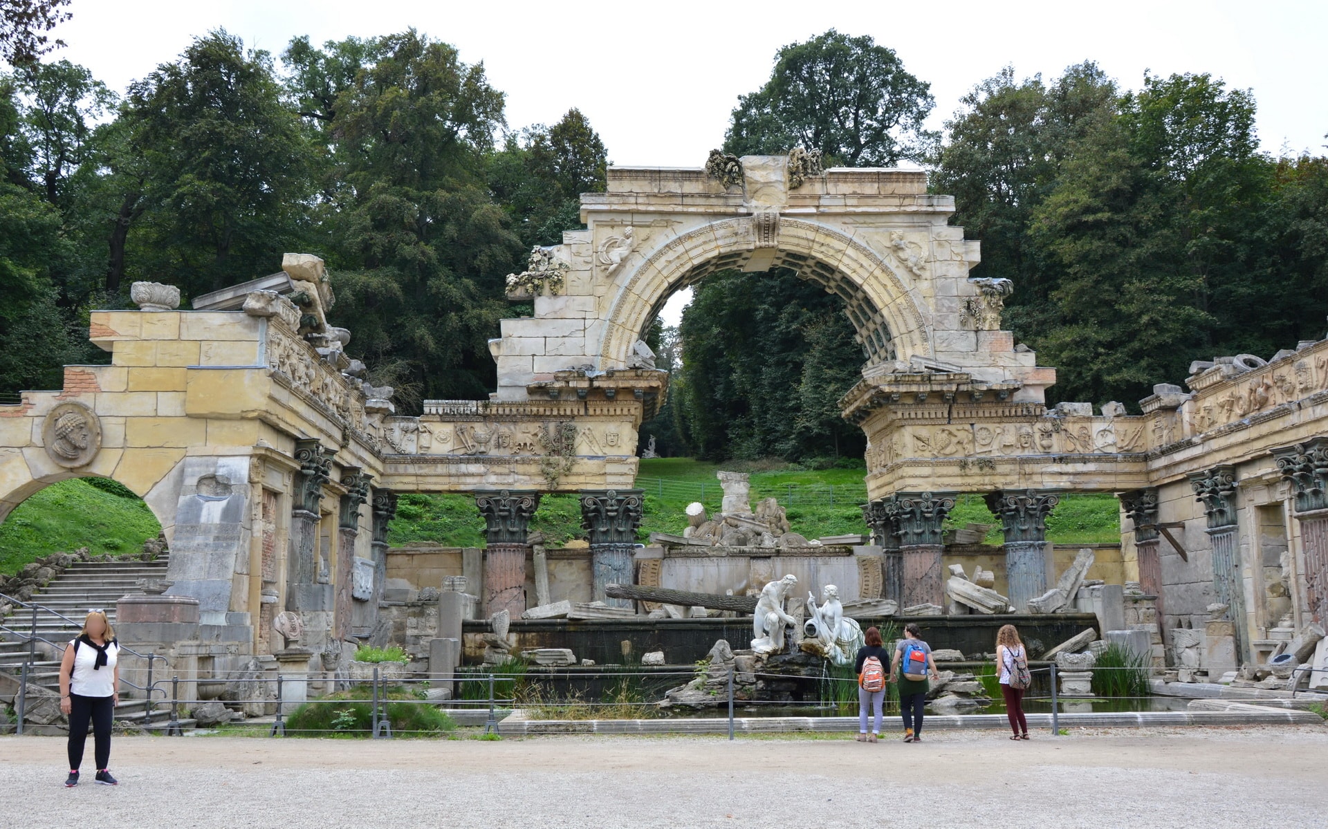 The Roman Ruins structure was created in this state as a model of the Roman temple of Vespasian and Titus