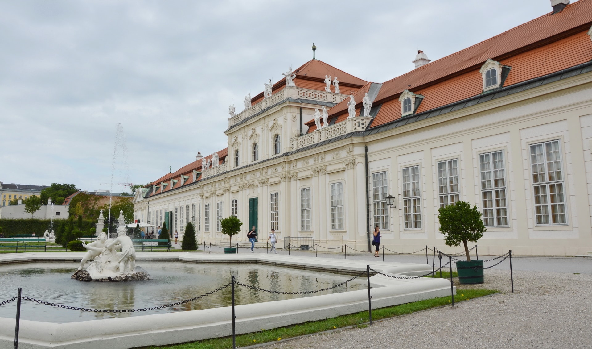 Lower Belvedere served as a residential palace